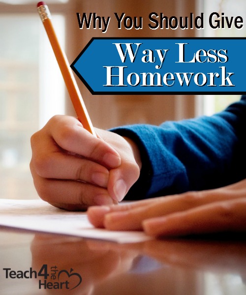 Why teachers should give less homework