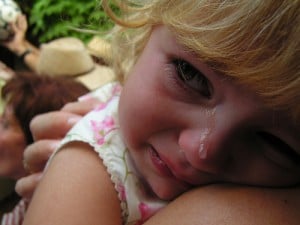 Child crying: Life is not fair because God is not fair