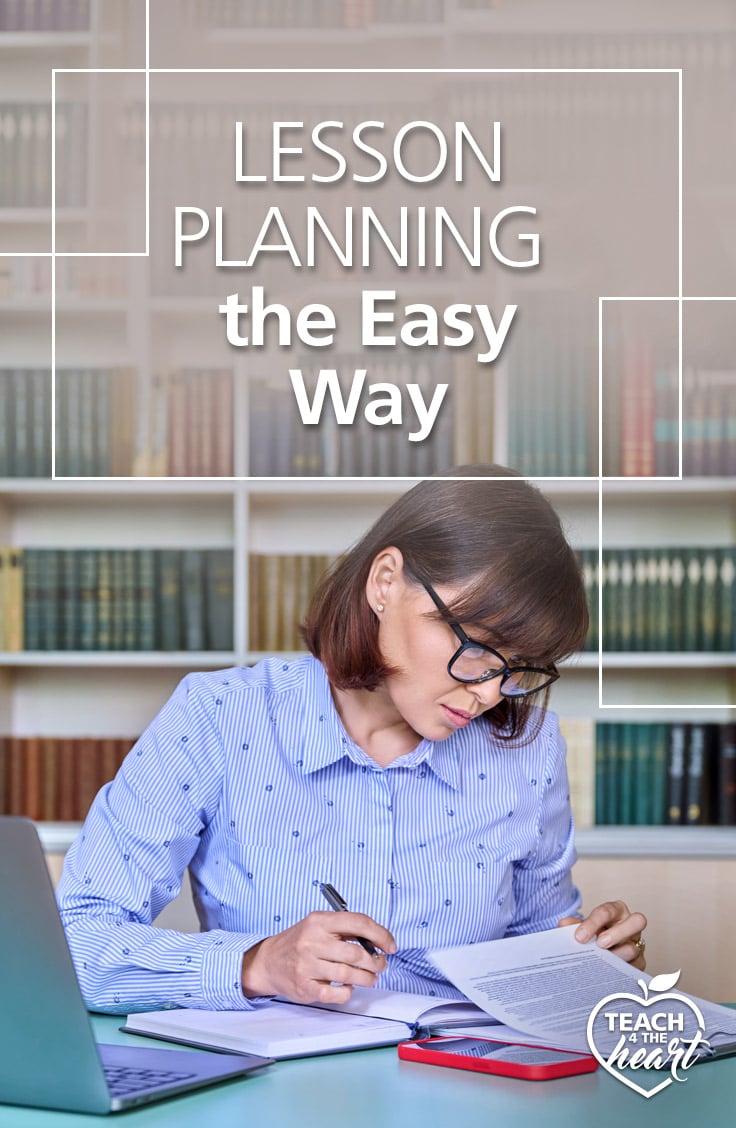 Lesson planning can be overwhelming for teachers. Check out this interview with Kelly Jackson of The Simply Organized Teacher for tips to create lesson plans easily and effectively. Whether you are a new teacher or an experienced teacher, you'll benefit from this advice. Find the post here: https://teach4theheart.com/lesson-planning-easy/