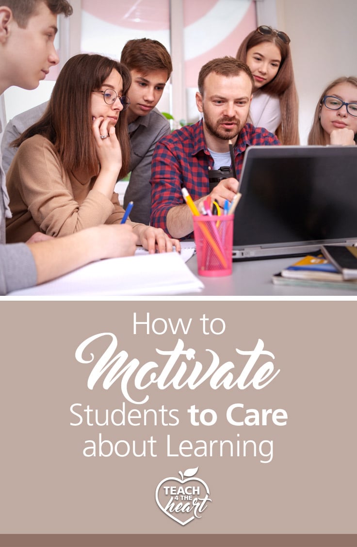 Not sure how to make your students actually WANT to learn? This post outlines a conversation with Dave Stuart Jr. on how to motivate your students to work hard and grow. Whether you teach elementary, middle, or high school, listen to find out how you can implement these ideas into your own classroom. Find the podcast episode at https://teach4theheart.com/motivate-students/