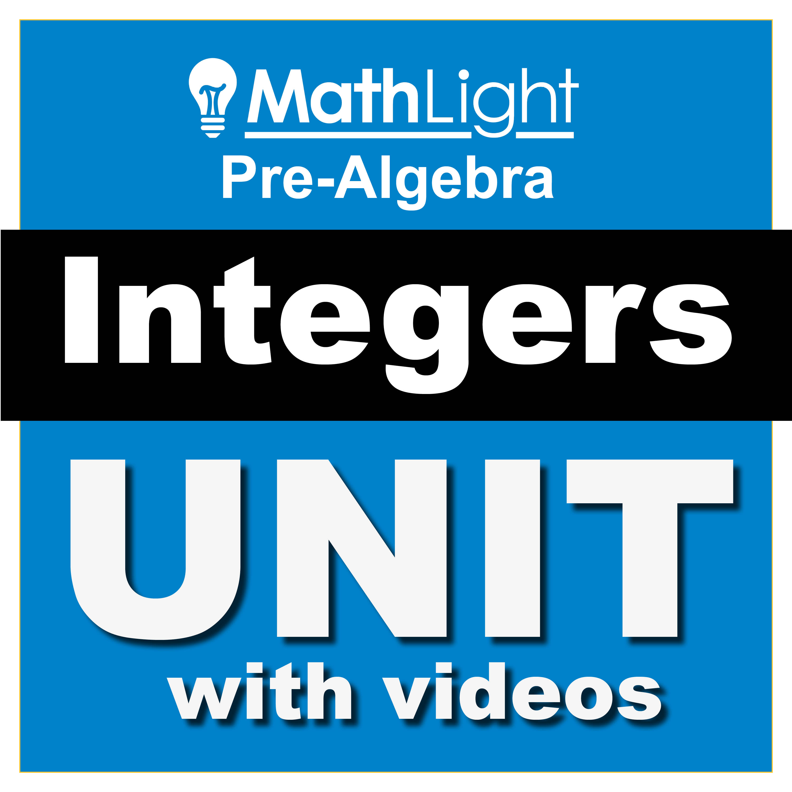 free integers unit teaching adding integers, subtracting integers, multiplying integers and more. full curriculum with videos